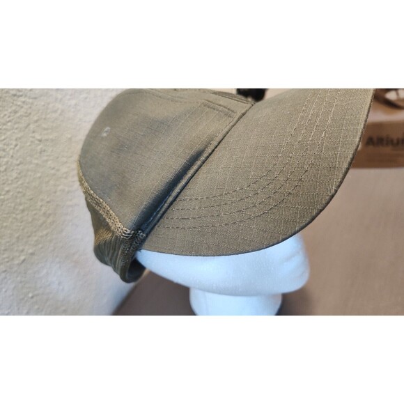 HIGHLAND TACTICAL USA FLAG ADJUSTABLE SNAPBACK TRUCKER/MESH HAT/CAP OLIVE - Picture 15 of 16